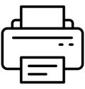 Fax, inkjet printers Isolated Vector Icon That can be easily edited in any size or modified.