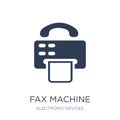 Fax Machine icon. Trendy flat vector Fax Machine icon on white b