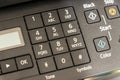 Fax machine keypad close up Royalty Free Stock Photo
