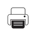 fax machine Logo Template vector icon design Royalty Free Stock Photo