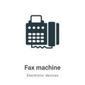 Fax machine vector icon on white background. Flat vector fax machine icon symbol sign from modern electronic devices collection Royalty Free Stock Photo
