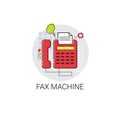 Fax Machine Work Office Technology Device Icon Royalty Free Stock Photo