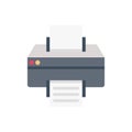 Fax vector flat color icon Royalty Free Stock Photo