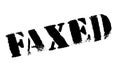 Faxed rubber stamp Royalty Free Stock Photo