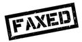 Faxed rubber stamp Royalty Free Stock Photo