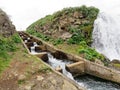 Iceland Faxi Waterfall and Salmon Ladder 2017 Royalty Free Stock Photo