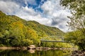 Fayette Station Bridge New River National Park Royalty Free Stock Photo