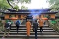 Fayuchansi temple in Putuoshan Island Scenic area, adobe rgb Royalty Free Stock Photo