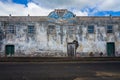 faÃÂ§ade of a dilapidated building in the city of Horta of the Azores archipelago