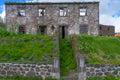 faÃÂ§ade of a dilapidated building in the city of Horta of the Azores archipelago