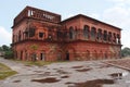 FaÃÂ§ade of Hussainabad Picture Gallery Lucknow build with red stones by Nawab Mohammad Ali Shah in 1838