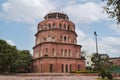 FaÃÂ§ade of Satkhanda, originally meant to be seven-storey-high was built in 1837 by Mohammad Ali Shah