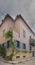 FaÃÂ§ades architectures of houses at Neve Tzedek Israel