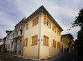 Facades architectures of houses at Neve Tzedek Israel Royalty Free Stock Photo