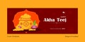 Happy akha teej cover page template