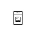 Fb2 file, document icon eps ten