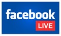 facebook live icon vector Royalty Free Stock Photo