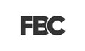 FBC logo design template with strong and modern bold text. Initial based vector logotype featuring simple and minimal typography. Royalty Free Stock Photo