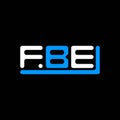 FBE letter logo creative design with vector graphic, FBE Royalty Free Stock Photo