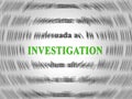 Fbi Investigation Word Depicting Federal Bureau Scrutiny And Analyzing Suspicious Suspect 3d Illustration