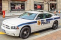 FBI Police Vehicle. Fast Car Parked on the Side of the Road in Washington DC, USA Royalty Free Stock Photo