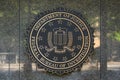 FBI Seal on FBI building in Washington DC, USA Royalty Free Stock Photo