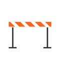 Fence light construction icon. Fence light vector on white. Royalty Free Stock Photo