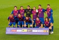 FC Barcelona lineup Royalty Free Stock Photo