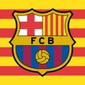 FC Barcelona Logo Editorial Vector