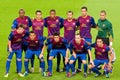 FC Barcelona players Royalty Free Stock Photo