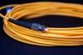 FC CONNECTOR YELLOW OFC PATCH CORD TELE COMMUNICATION 1 Royalty Free Stock Photo