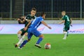 FC Dnipro vs FC Vorskla. Ukrainian championship Royalty Free Stock Photo