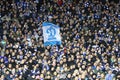 FC Dynamo Kyiv fans support their team Royalty Free Stock Photo