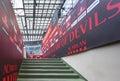 FC Milan players tunnel