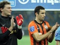 FC Shakhtar Donetsk players Royalty Free Stock Photo