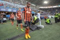 FC Shakhtar players are going to the field