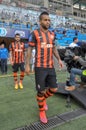 FC Shakhtar players are going to the field