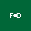 FCD Letter monogram Initial flat Unique modern flat abstract logo design. FCD elegant and Professional icon design Royalty Free Stock Photo
