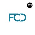 FCD Logo Letter Monogram Design Royalty Free Stock Photo