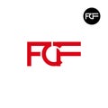 FCF Logo Letter Monogram Design Royalty Free Stock Photo