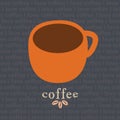FCoffee mug vector design template