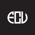 FCV letter logo design on black background. FCV creative initials letter logo concept. FCV letter design Royalty Free Stock Photo