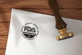 FDA approved pressing seal stamp logo on paper for Pharmaceuticals companies.