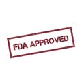 FDA Approved rectangular stamp. Royalty Free Stock Photo