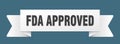 fda approved ribbon isolated on transparent background. fda approved ribbon Royalty Free Stock Photo