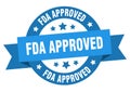 fda approved ribbon sign Royalty Free Stock Photo
