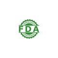 FDA Approved stamp. Food and Drug Administration icon