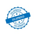 Fda approved stamp illustration Royalty Free Stock Photo