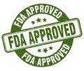 fda approved stamp. fda approved label. round grunge sign Royalty Free Stock Photo