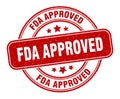fda approved stamp. fda approved round grunge sign.